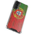Portuguese Flag Dark Wood Galaxy S21 Plus 5G Clear Case