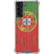 Portuguese Flag Dark Wood Galaxy S22 Clear Case