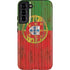 Portuguese Flag Dark Wood Galaxy S22 Plus Pro Case