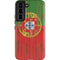 Portuguese Flag Dark Wood Galaxy S22 Pro Case