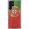 Portuguese Flag Dark Wood Galaxy S22 Ultra Clear Case