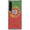 Portuguese Flag Dark Wood Galaxy S23 Clear Case