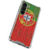 Portuguese Flag Dark Wood Galaxy S23 Clear Case