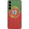 Portuguese Flag Dark Wood Galaxy S23 FE Skin