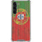 Portuguese Flag Dark Wood Galaxy S23 Plus Clear Case