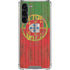 Portuguese Flag Dark Wood Galaxy S23 Plus Clear Case