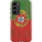 Portuguese Flag Dark Wood Galaxy S23 Plus Pro Case