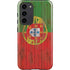 Portuguese Flag Dark Wood Galaxy S23 Plus Pro Case