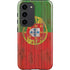 Portuguese Flag Dark Wood Galaxy S23 Pro Case