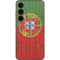 Portuguese Flag Dark Wood Galaxy S23 Skin
