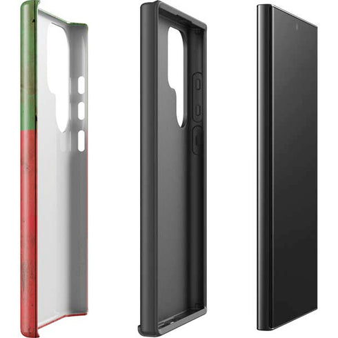 Portuguese Flag Dark Wood Galaxy S24 Ultra Impact Case