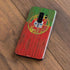 Portuguese Flag Dark Wood Galaxy S9 Plus Skin