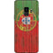 Portuguese Flag Dark Wood Galaxy S9 Skin