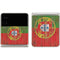 Portuguese Flag Dark Wood Galaxy Z Flip3 5G Skin