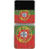 Portuguese Flag Dark Wood Galaxy Z Flip4 5G Skin