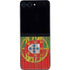 Portuguese Flag Dark Wood Galaxy Z Flip5 5G Skin
