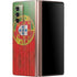 Portuguese Flag Dark Wood Galaxy Z Fold2 5G Skin