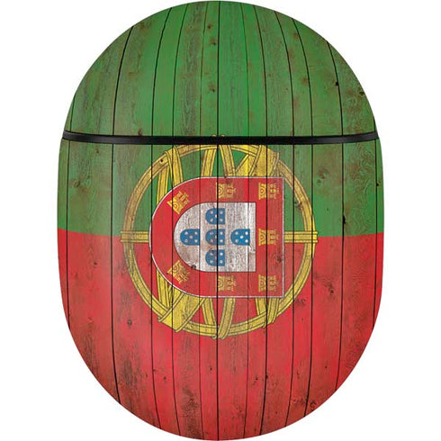 Portuguese Flag Dark Wood Google Pixel Buds Skin