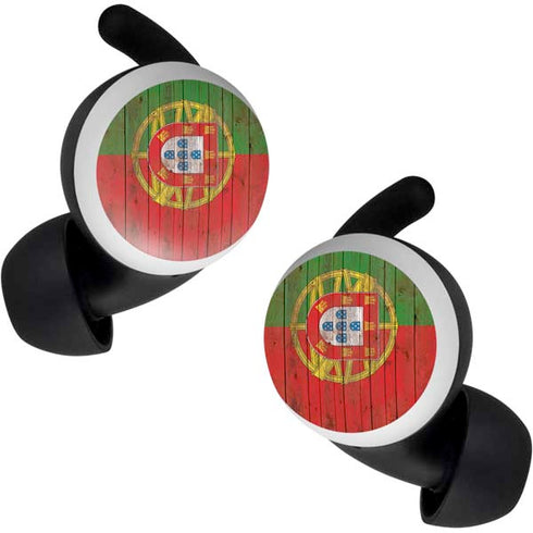 Portuguese Flag Dark Wood Google Pixel Buds Skin