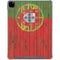 Portuguese Flag Dark Wood iPad Pro 12.9in (2020) Clear Case