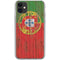 Portuguese Flag Dark Wood iPhone 11 Clear Case