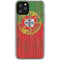 Portuguese Flag Dark Wood iPhone 11 Pro Clear Case