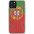 Portuguese Flag Dark Wood iPhone 11 Pro Clear Case