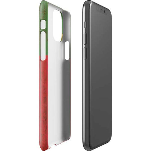 Portuguese Flag Dark Wood iPhone 11 Pro Lite Case