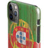 Portuguese Flag Dark Wood iPhone 11 Pro Max Lite Case