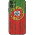 Portuguese Flag Dark Wood iPhone 11 Skin