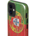 Portuguese Flag Dark Wood iPhone 12 Impact Case