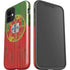 Portuguese Flag Dark Wood iPhone 12 Mini Impact Case