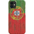 Portuguese Flag Dark Wood iPhone 12 Mini Lite Case