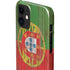 Portuguese Flag Dark Wood iPhone 12 Mini Lite Case