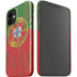 Portuguese Flag Dark Wood iPhone 12 Mini Lite Case