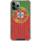 Portuguese Flag Dark Wood iPhone 12 Pro Clear Case