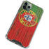 Portuguese Flag Dark Wood iPhone 12 Pro Clear Case