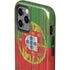 Portuguese Flag Dark Wood iPhone 12 Pro Impact Case