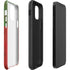 Portuguese Flag Dark Wood iPhone 12 Pro Impact Case
