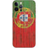 Portuguese Flag Dark Wood iPhone 12 Pro Skin