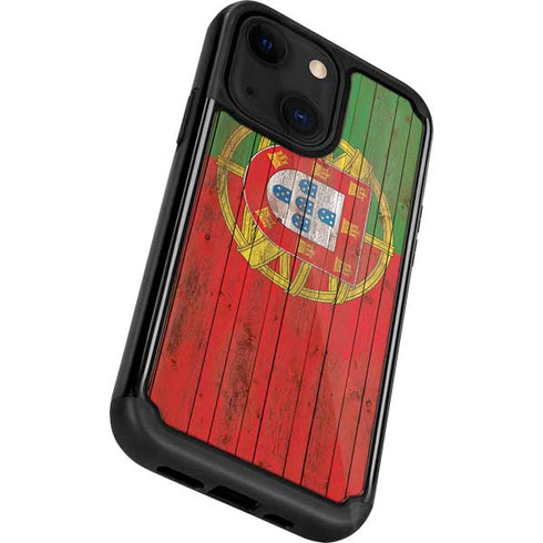 Portuguese Flag Dark Wood iPhone 13 Cargo Case