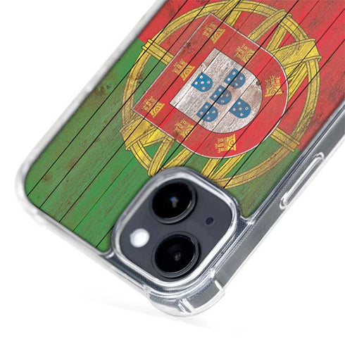 Portuguese Flag Dark Wood iPhone 13 MagSafe Case