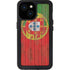 Portuguese Flag Dark Wood iPhone 13 Mini Waterproof Case