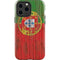 Portuguese Flag Dark Wood iPhone 13 Pro Max Impact Case