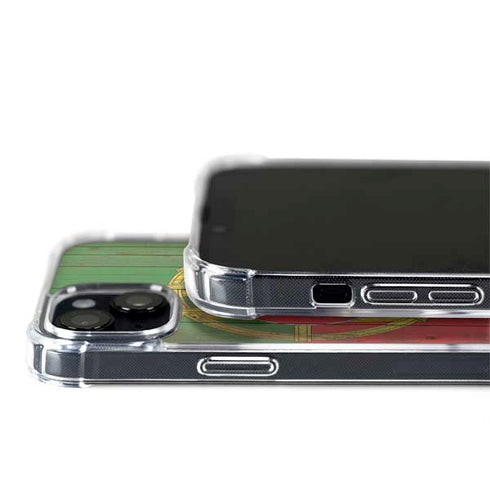 Portuguese Flag Dark Wood iPhone 15 MagSafe Case