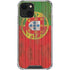 Portuguese Flag Dark Wood iPhone 14 Plus Clear Case