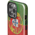 Portuguese Flag Dark Wood iPhone 15 Pro Impact Case