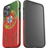 Portuguese Flag Dark Wood iPhone 14 Pro Max Impact Case