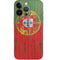 Portuguese Flag Dark Wood iPhone 15 Pro Skin