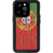 Portuguese Flag Dark Wood iPhone 14 Pro Waterproof Case